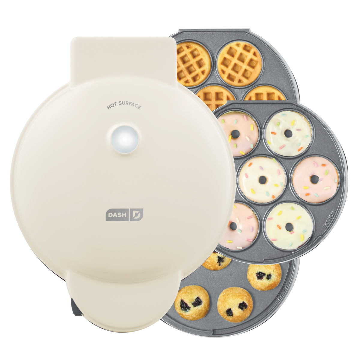 MultiMaker® Treat Maker System: Waffle Bite, Mini Donut, Mini Cupcake Waffle Maker Dash