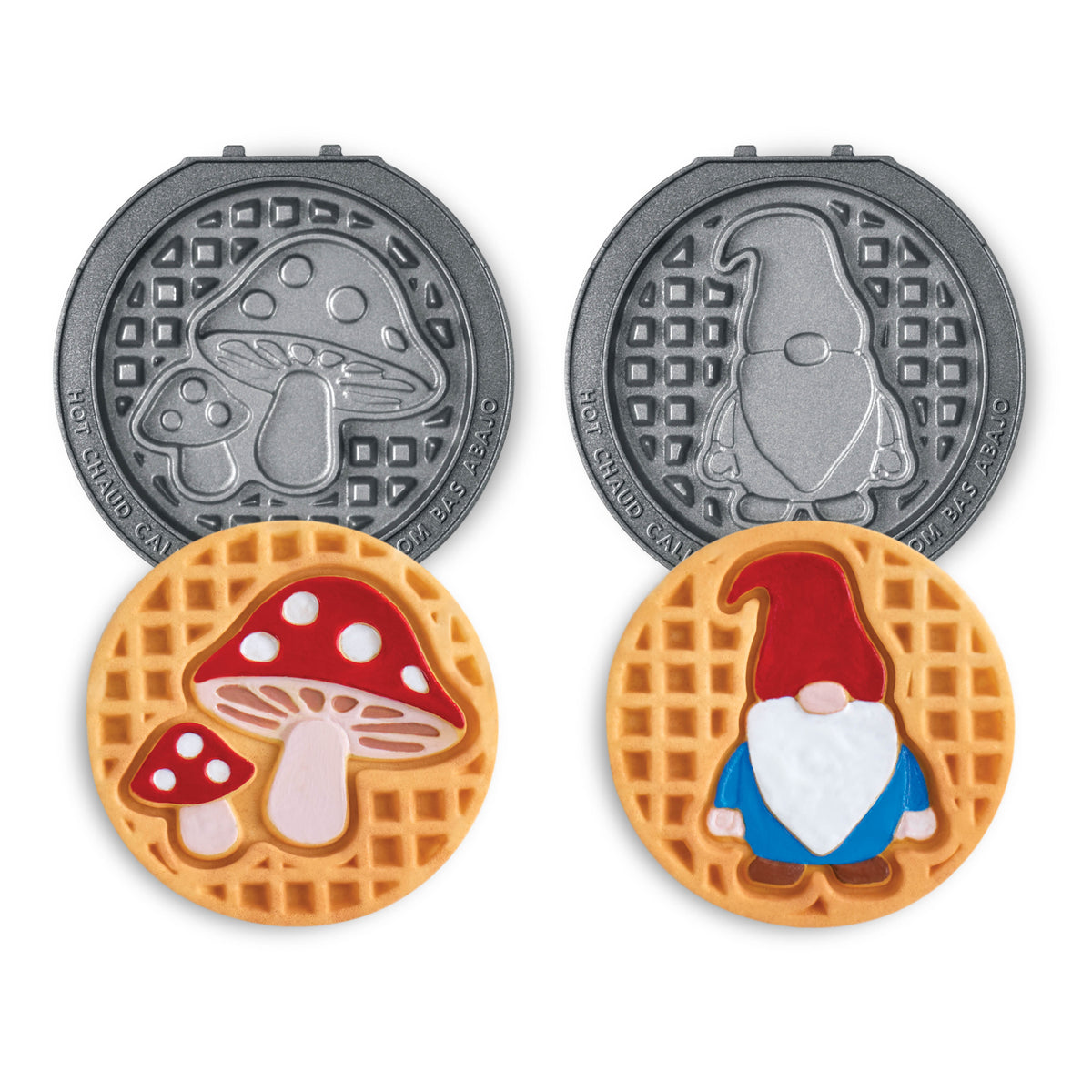MultiMaker® Mini System: Removable Plate Sets mini makers Dash Mushroom & Gnome