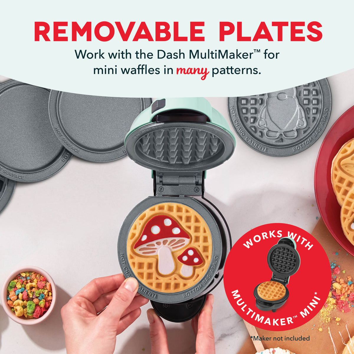 MultiMaker® Mini System: Removable Plate Sets mini makers Dash