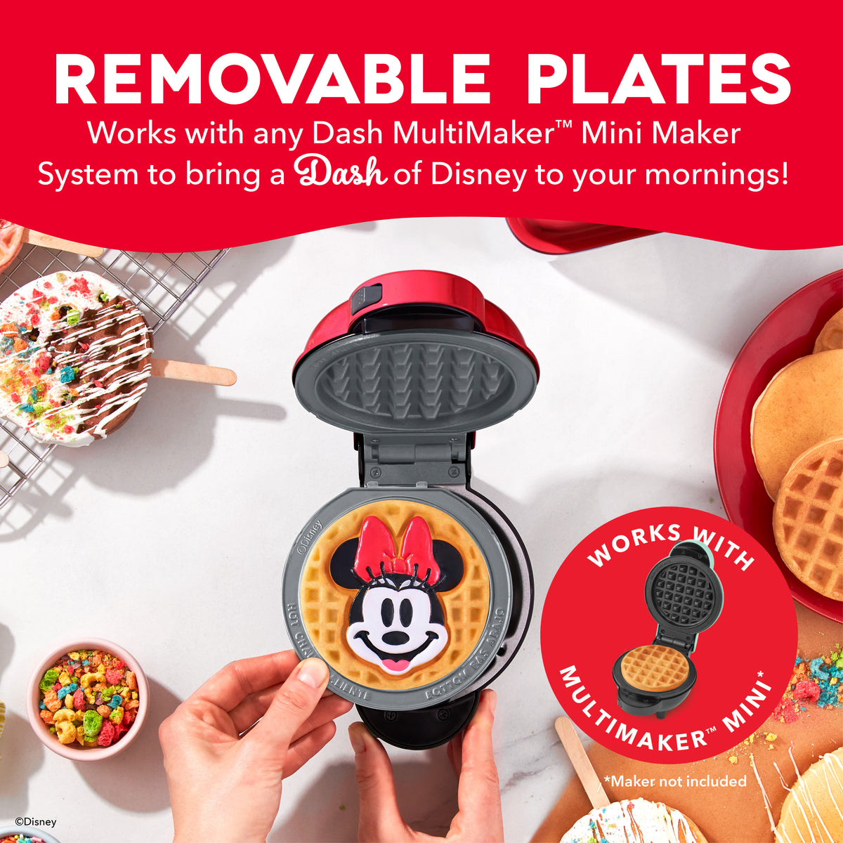 MultiMaker® Mini System: Removable Plate Sets mini makers Disney | Dash