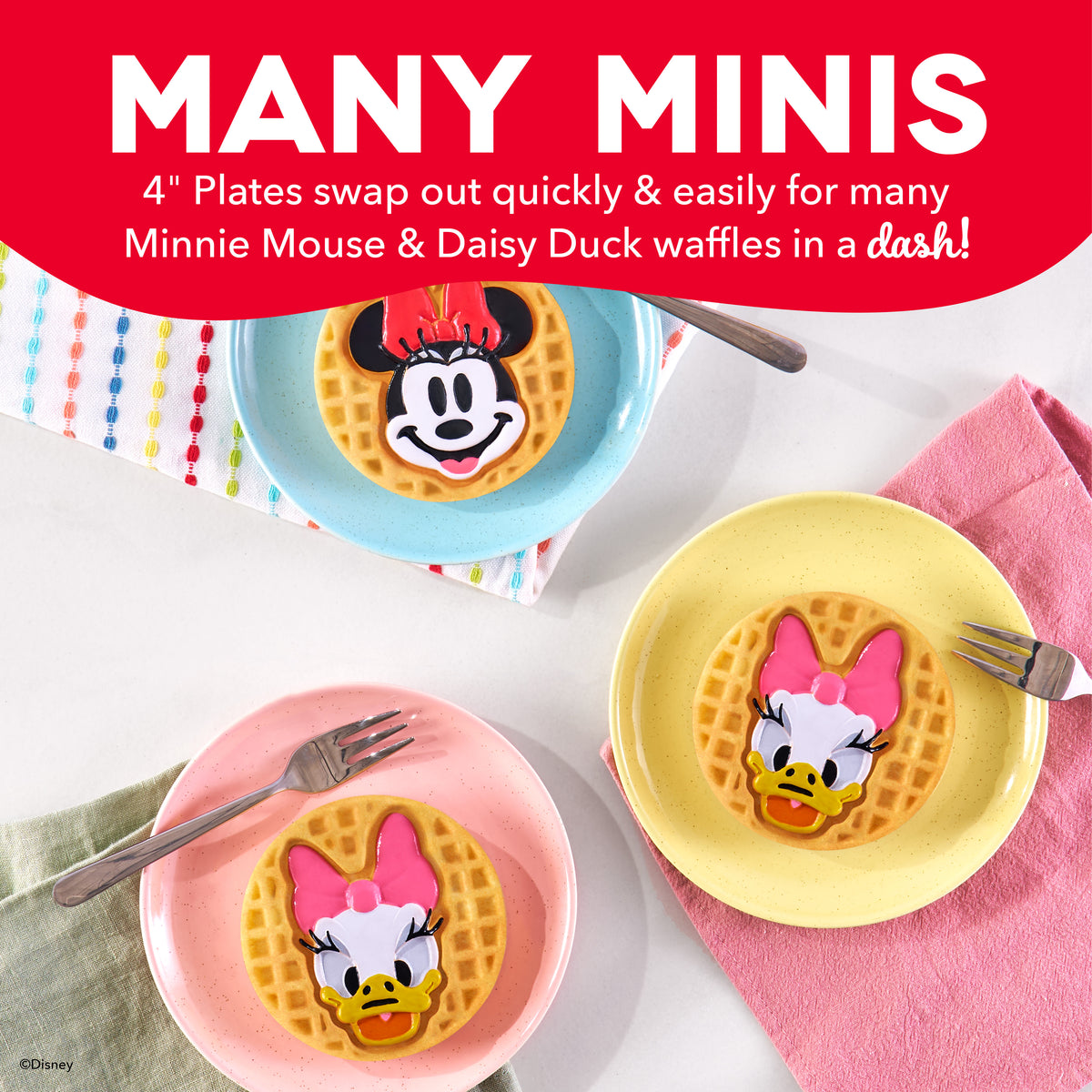 MultiMaker® Mini System: Removable Plate Sets mini makers Disney | Dash