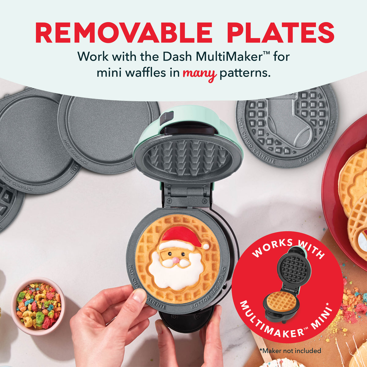 MultiMaker® Mini System: Removable Plate Sets mini makers Dash