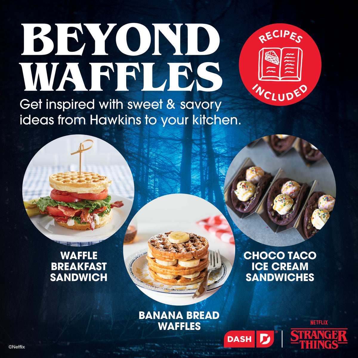 Stranger Things Mini Waffle Maker mini makers Support