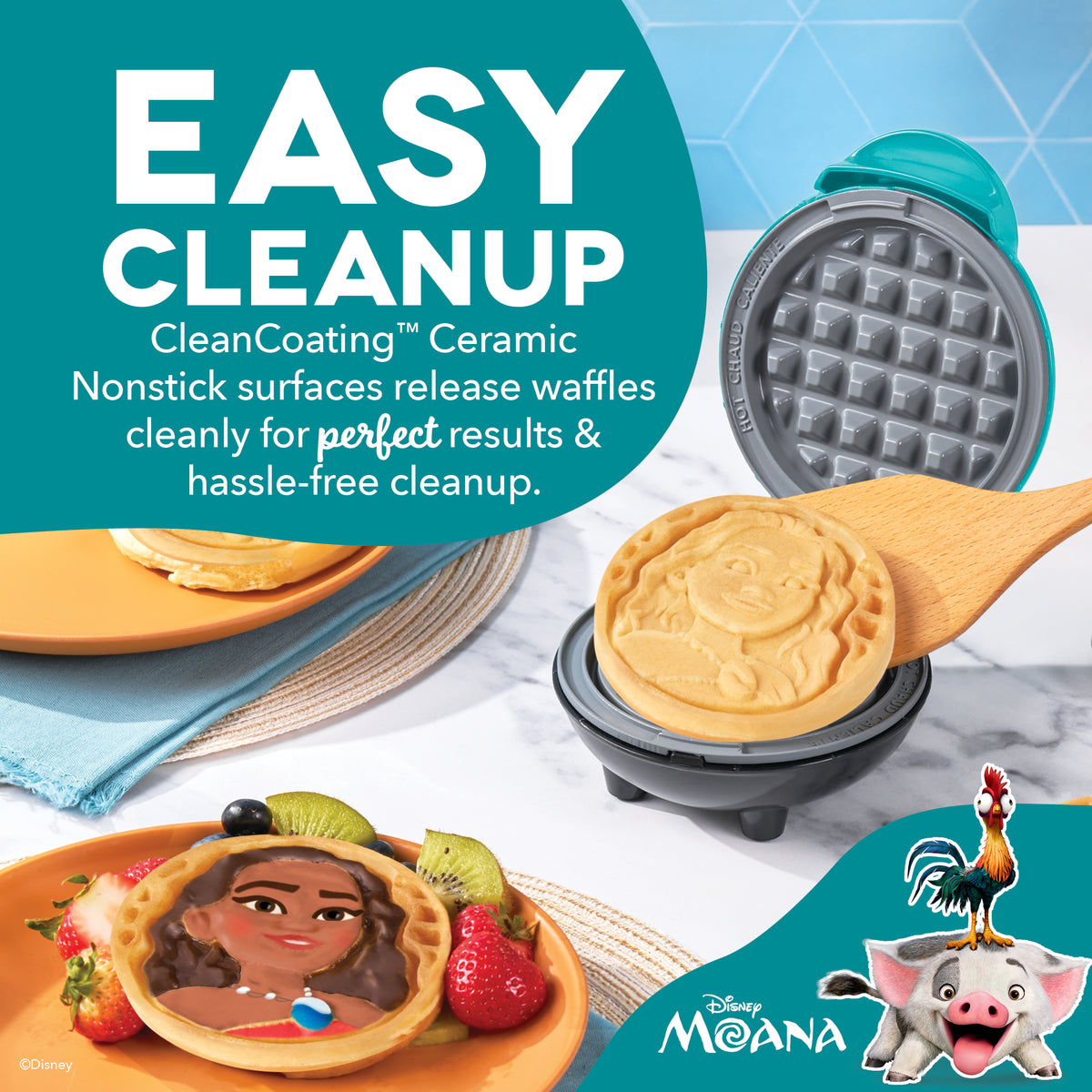 Moana Mini Waffle Maker mini makers Disney | Dash