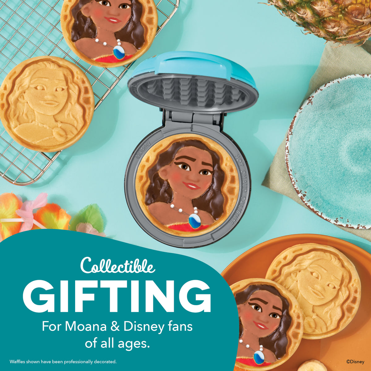 Moana Mini Waffle Maker mini makers Disney | Dash