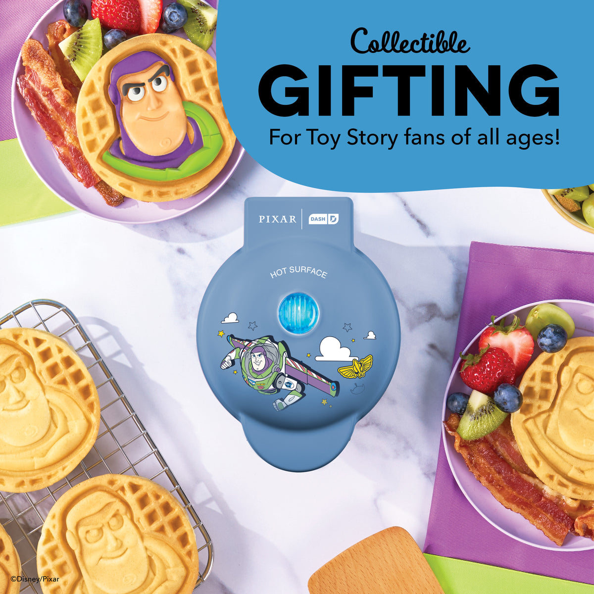 Buzz Lightyear Mini Waffle Maker mini makers Disney | Dash
