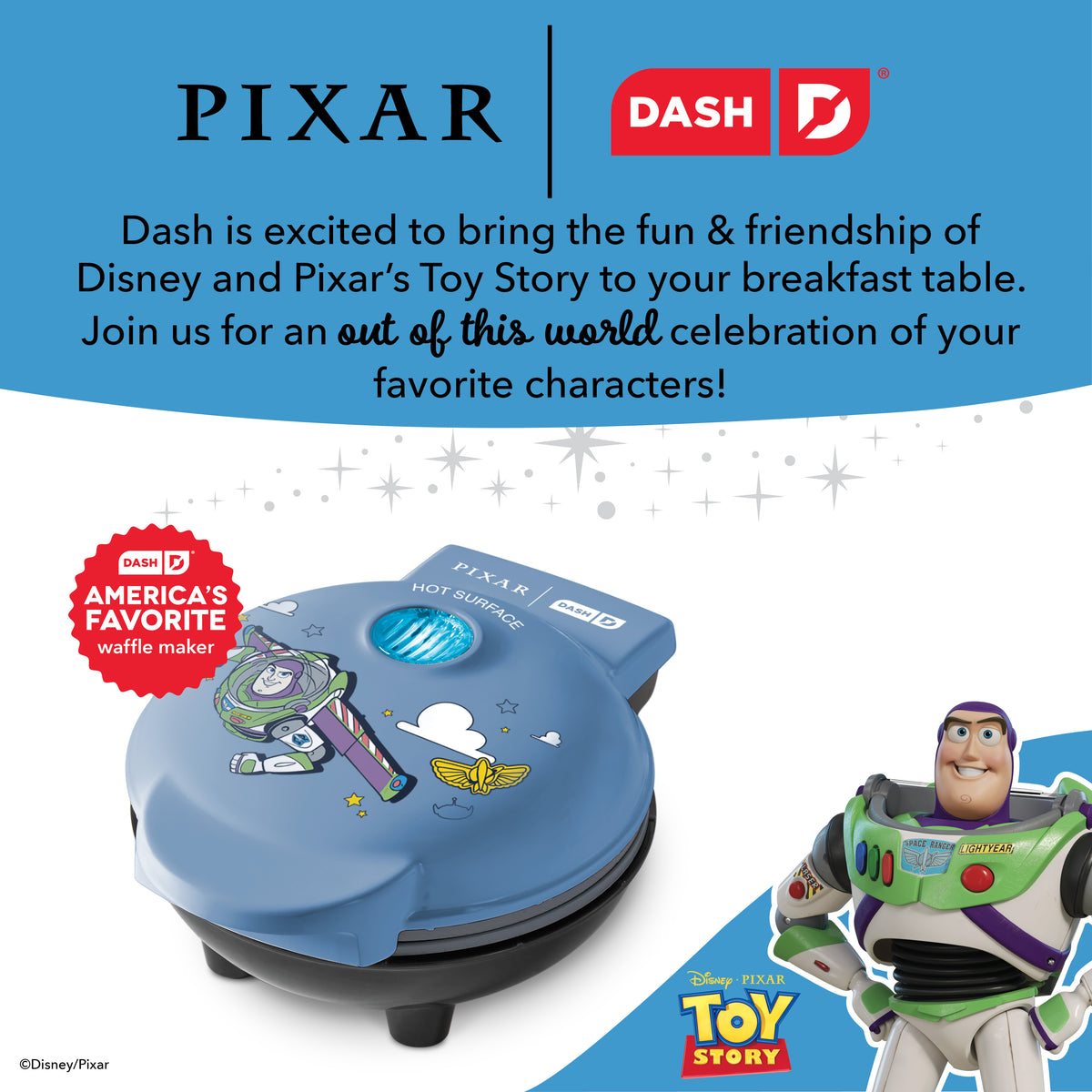 Buzz Lightyear Mini Waffle Maker mini makers Disney | Dash