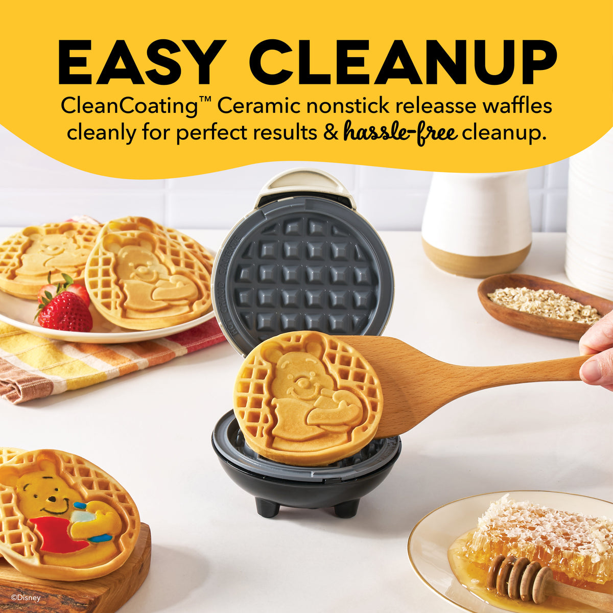 Winnie the Pooh Mini Waffle Maker mini makers Disney | Dash