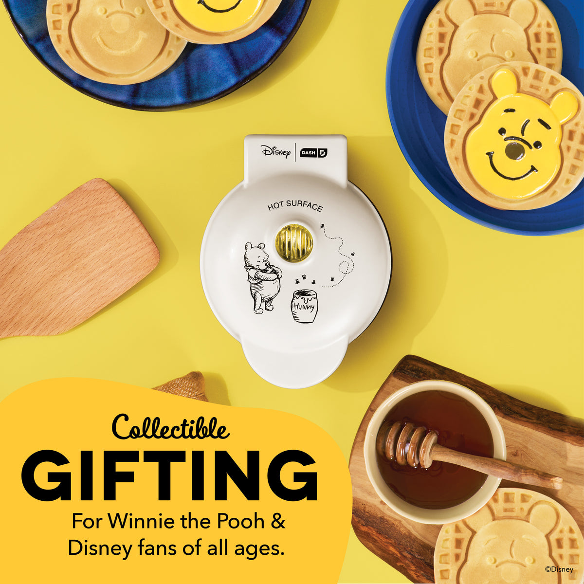 Winnie the Pooh Mini Waffle Maker mini makers Disney | Dash
