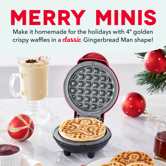 Gingerbread Man Mini Waffle Maker mini makers Dash
