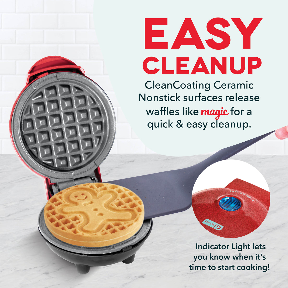 Gingerbread Man Mini Waffle Maker mini makers Dash