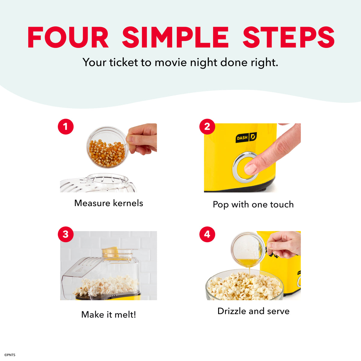 Peanuts® Fresh Pop Popcorn Maker Popcorn Makers Dash