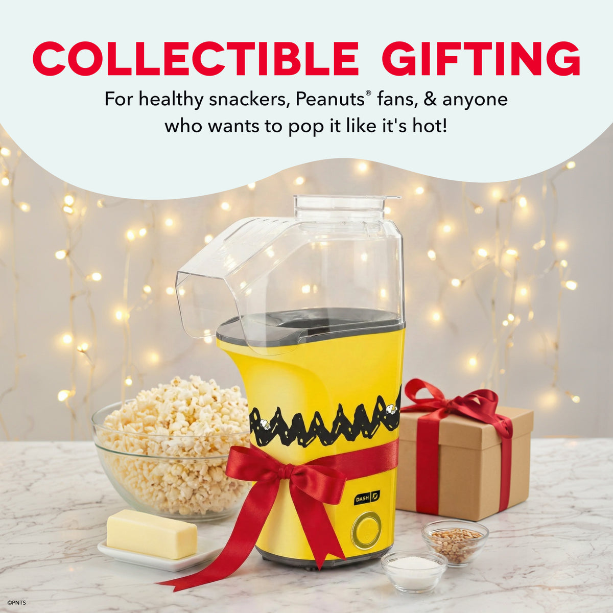 Peanuts® Fresh Pop Popcorn Maker Popcorn Makers Dash
