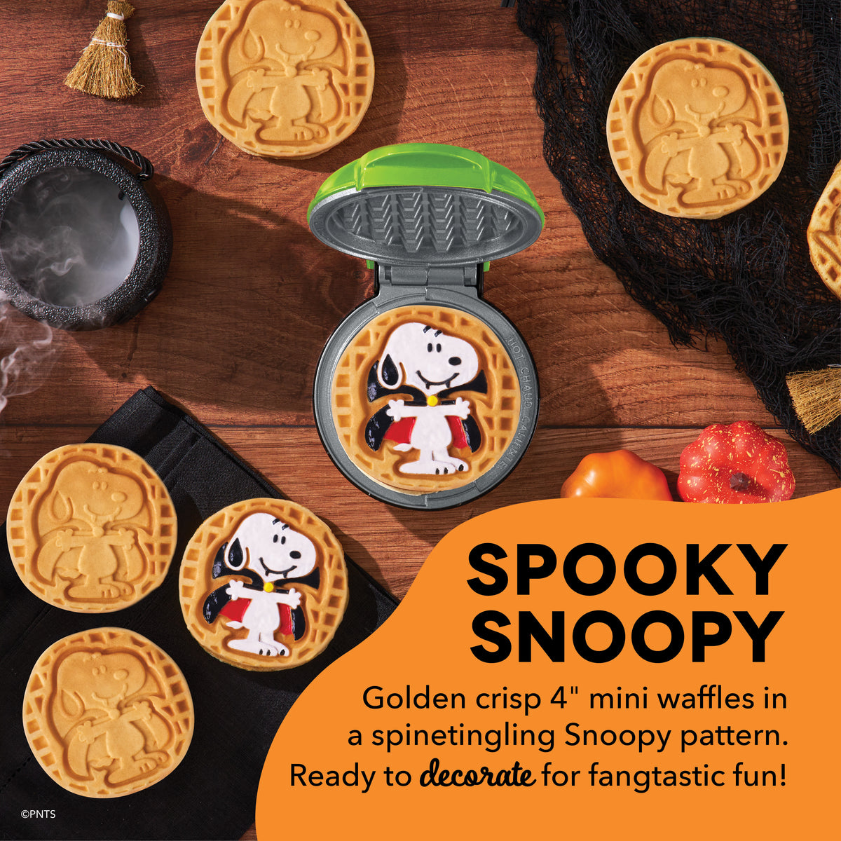 Peanuts® x Dash Snoopy Vampire Mini Waffle Maker mini makers Dash