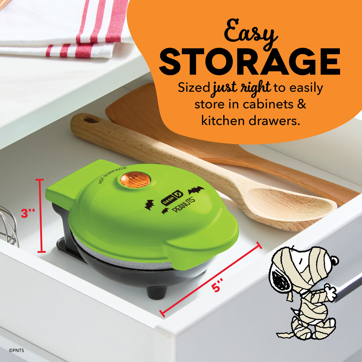 Peanuts® x Dash Snoopy Vampire Mini Waffle Maker mini makers Dash