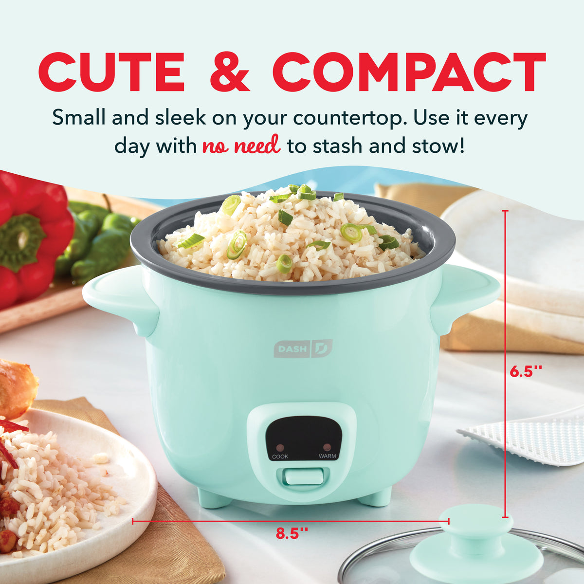 Mini Rice Cooker with Keep Warm Rice Cookers Dash