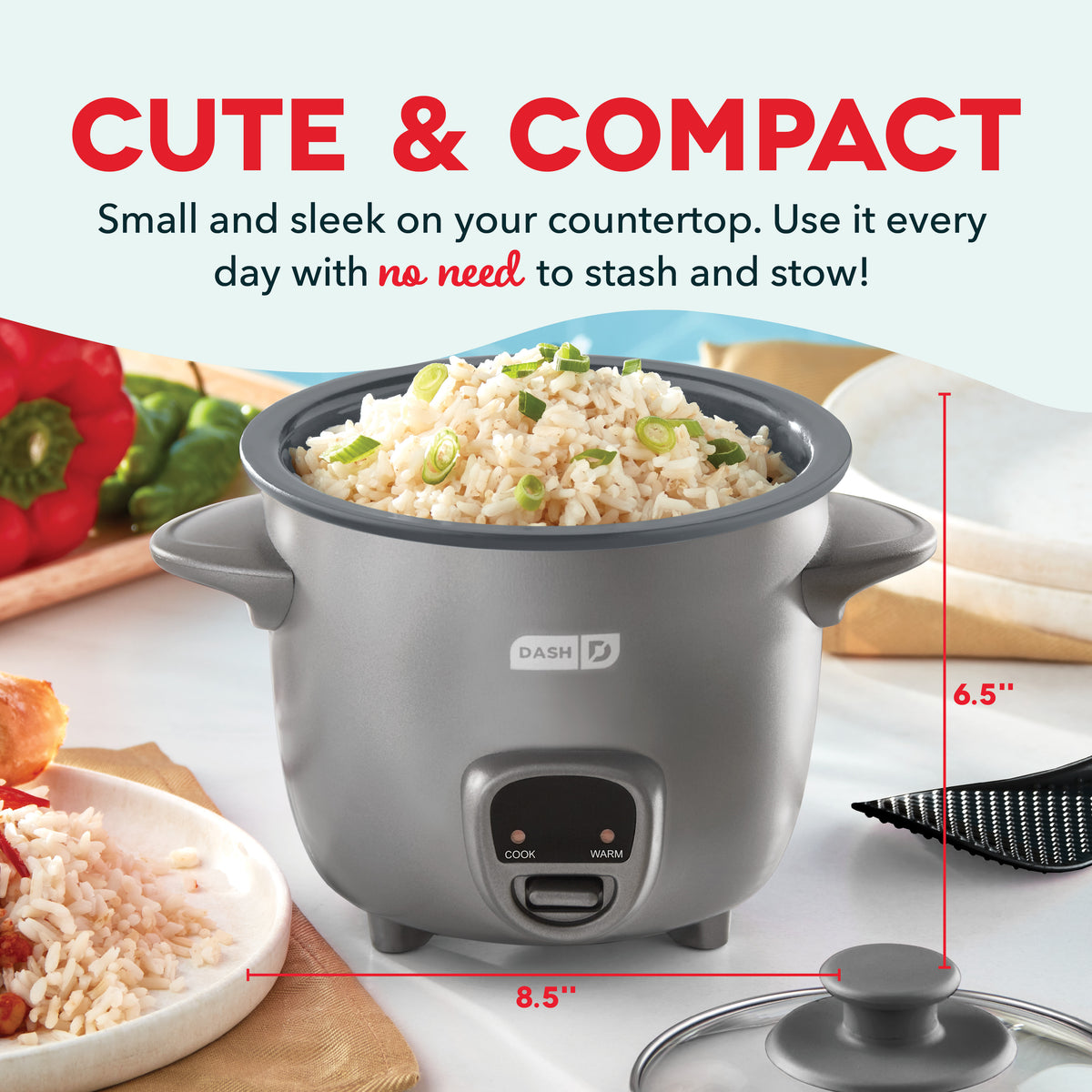 Mini Rice Cooker with Keep Warm Rice Cookers Dash