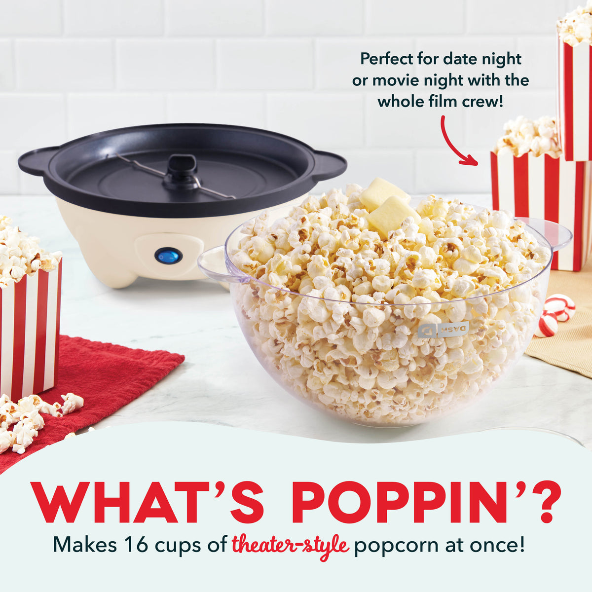 4.5qt Stirring Popcorn Maker Popcorn Makers Dash