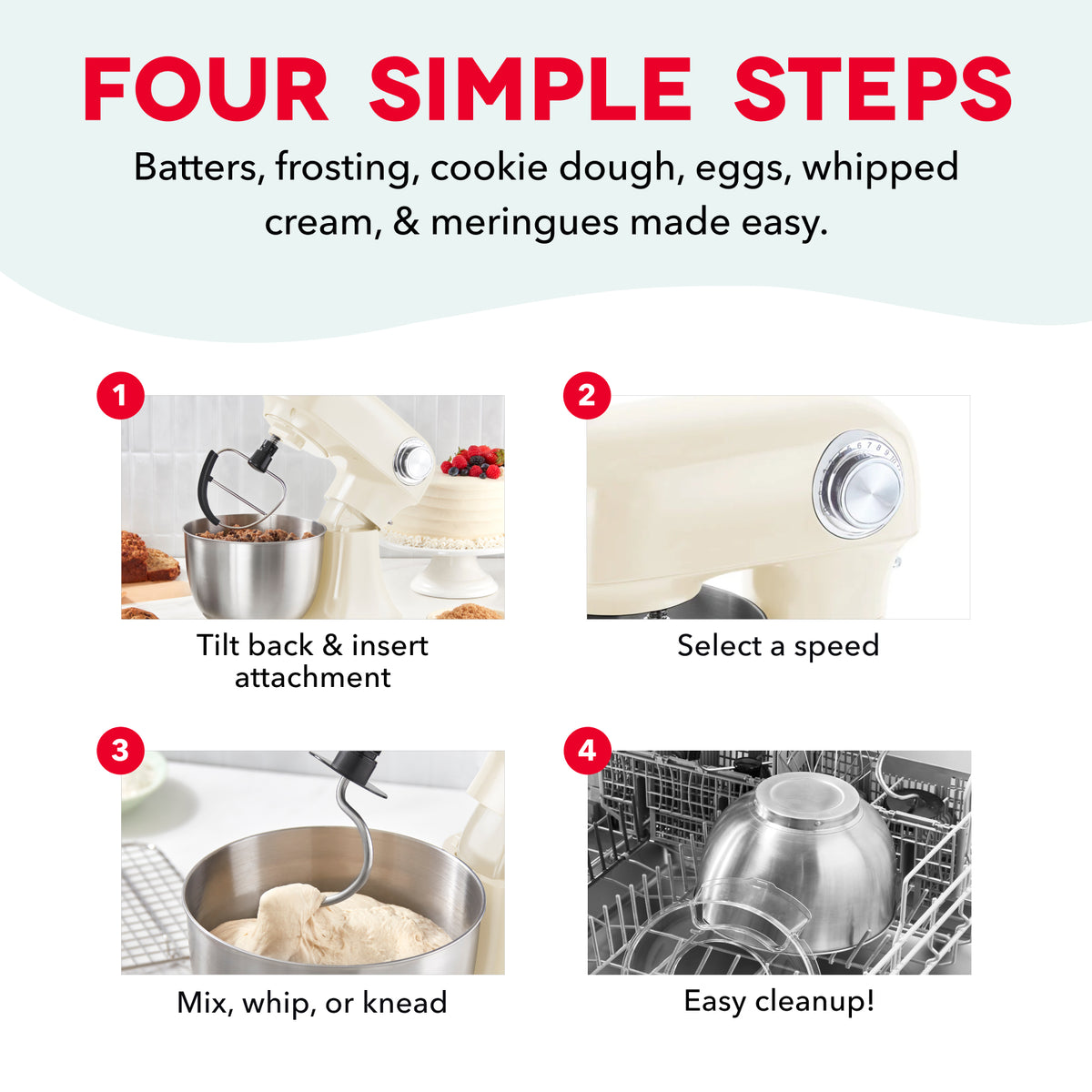 3.5 Qt Tilt Head Stand Mixer mixers Dash