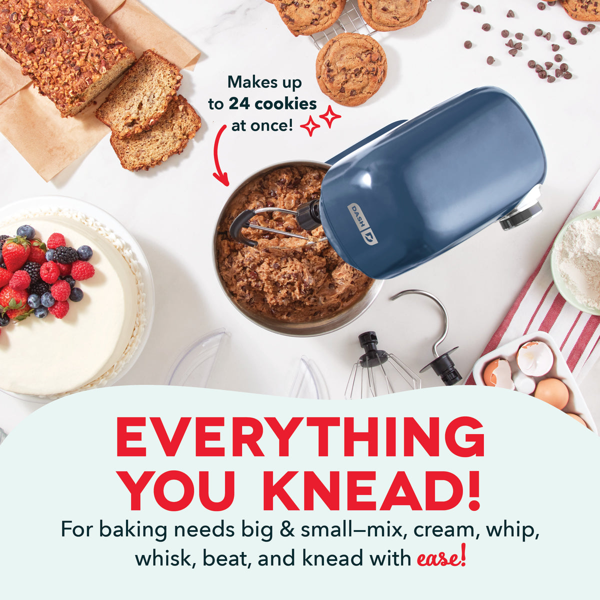 3.5 Qt Tilt Head Stand Mixer mixers Dash