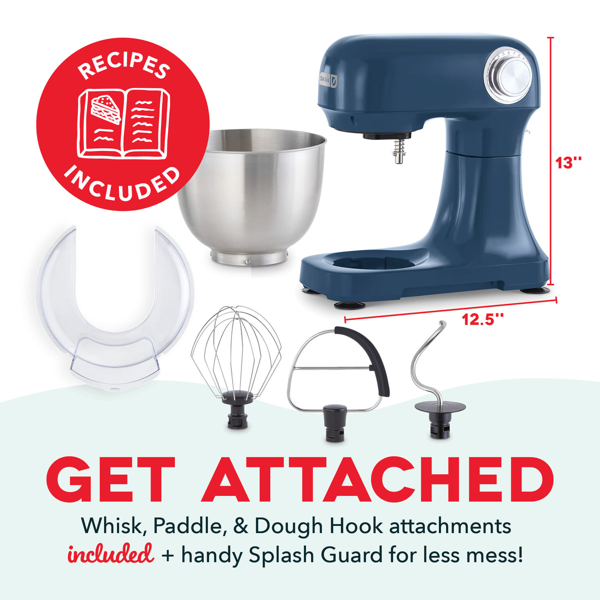 3.5 Qt Tilt Head Stand Mixer mixers Dash
