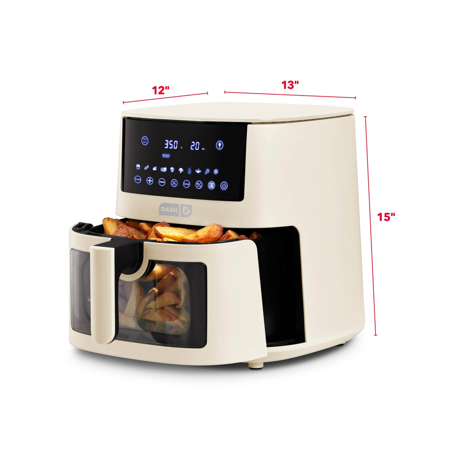 7qt Clear View Digital Air Fryer Air Fryer Dash   