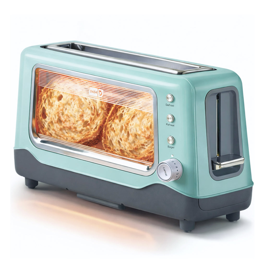 Clear View Toaster Toasters and Ovens Dash Aqua
