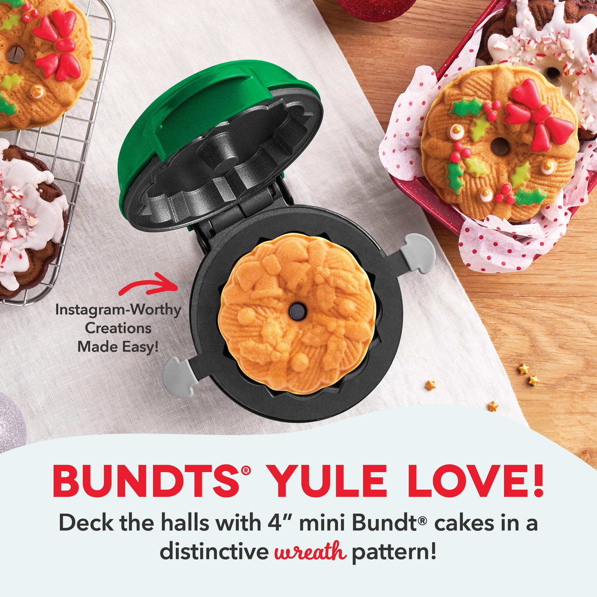 Mini Wreath Bundt Maker Dessert Dash   