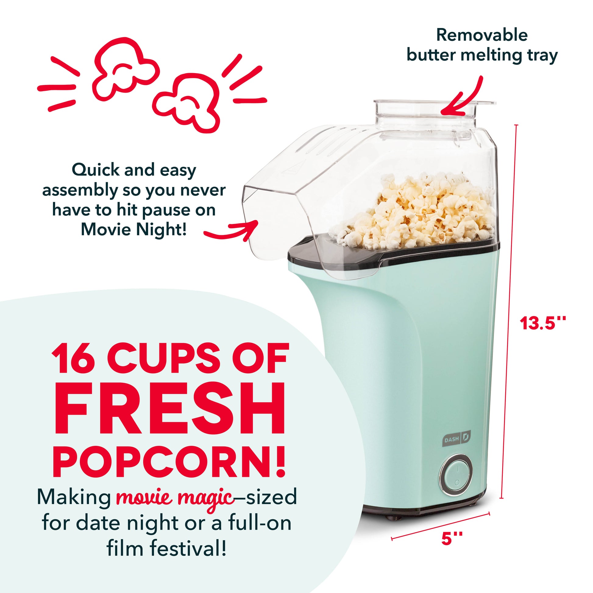 Fresh Pop Popcorn Maker Popcorn Makers Dash   