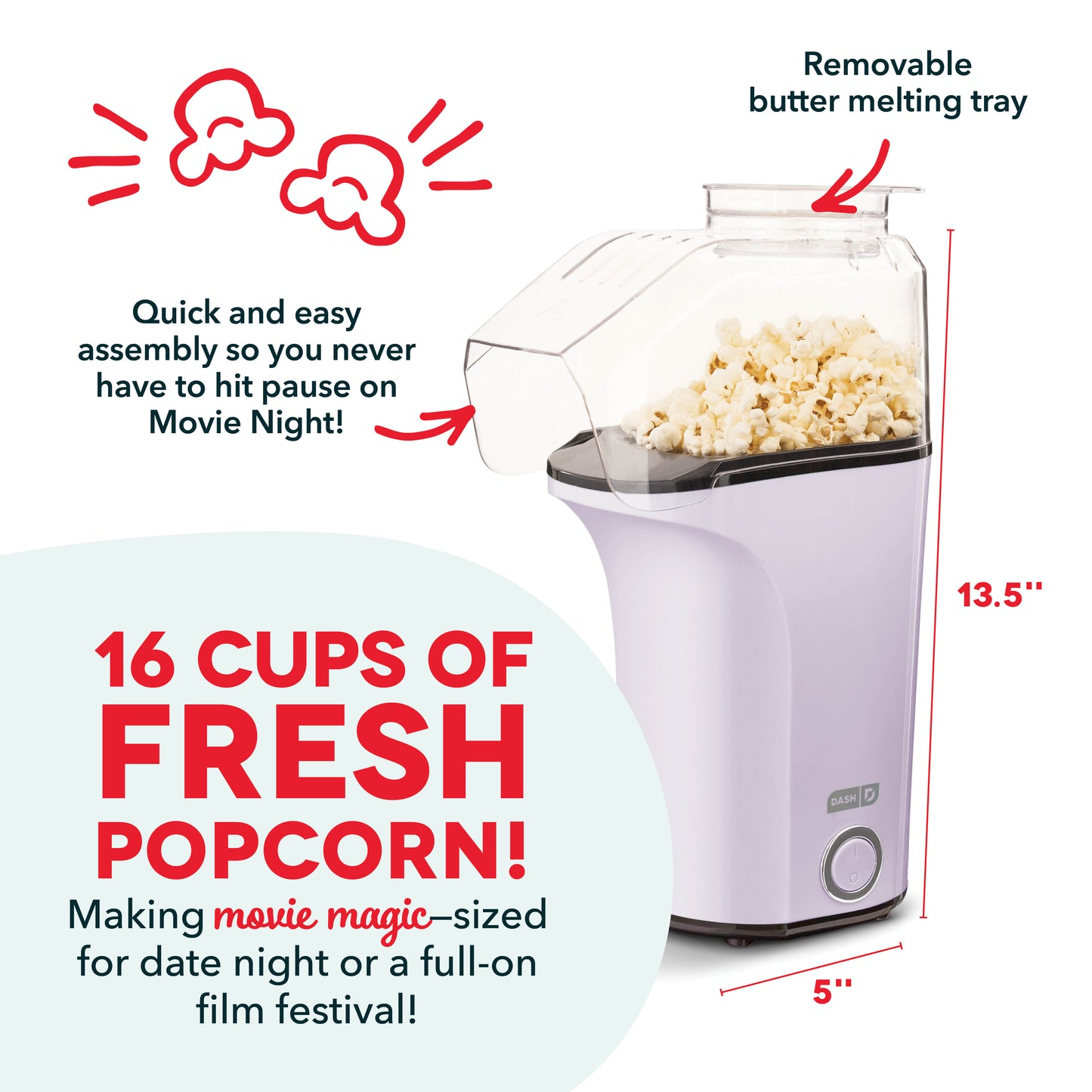 Fresh Pop Popcorn Maker Popcorn Makers Dash   