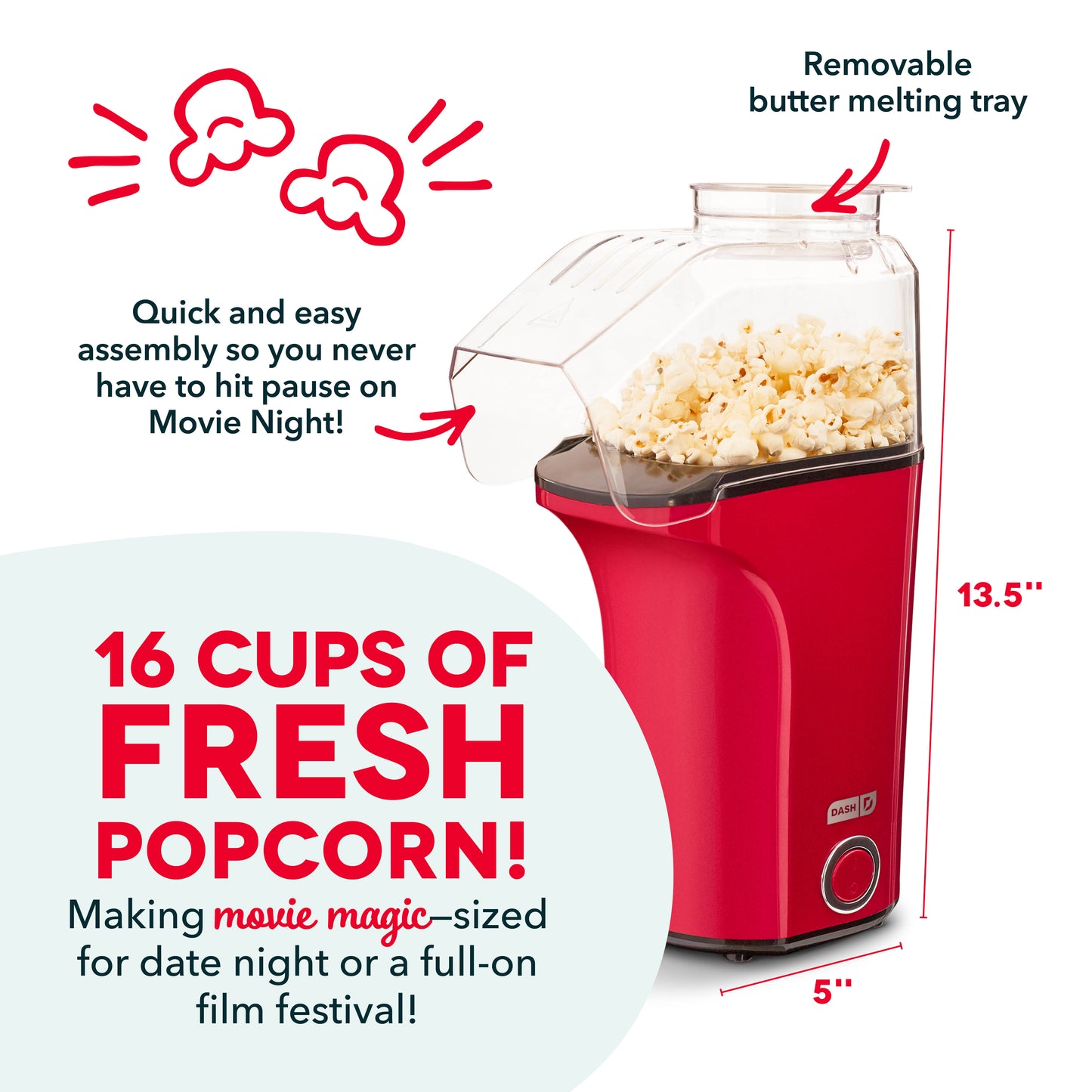 Fresh Pop Popcorn Maker Popcorn Makers Dash   