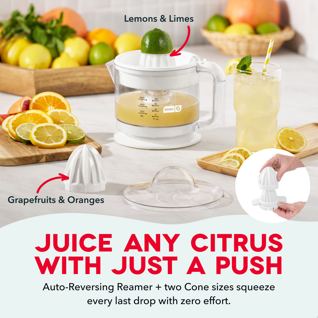 Dual Citrus Juicer Juicers Dash