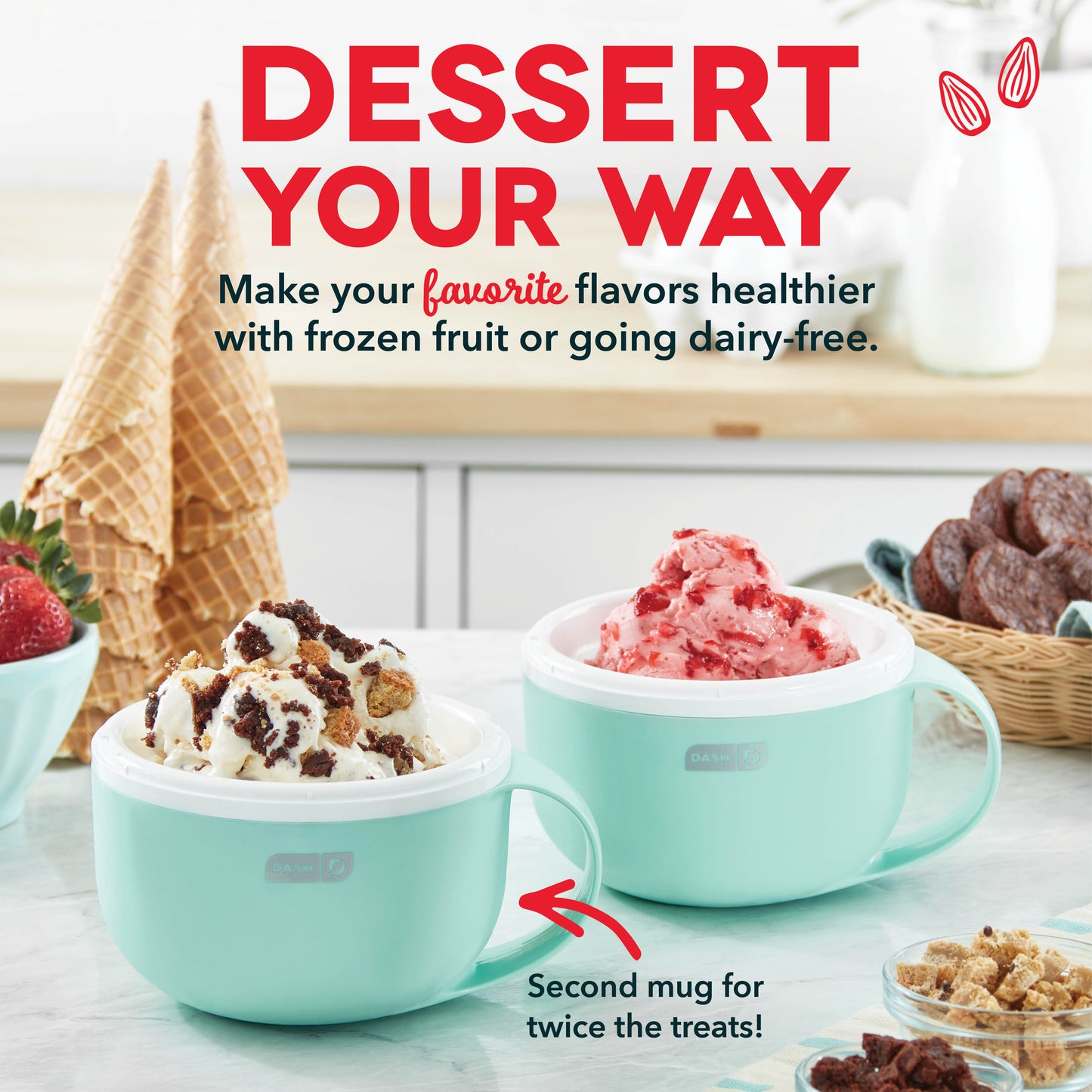 Dash My Mug Ice Cream Maker Product Review, Cottage Protein Ice Cream