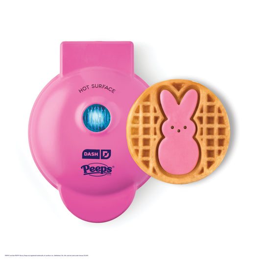 PEEPS® x Dash Mini Waffle Makers Dash Pink Bunny