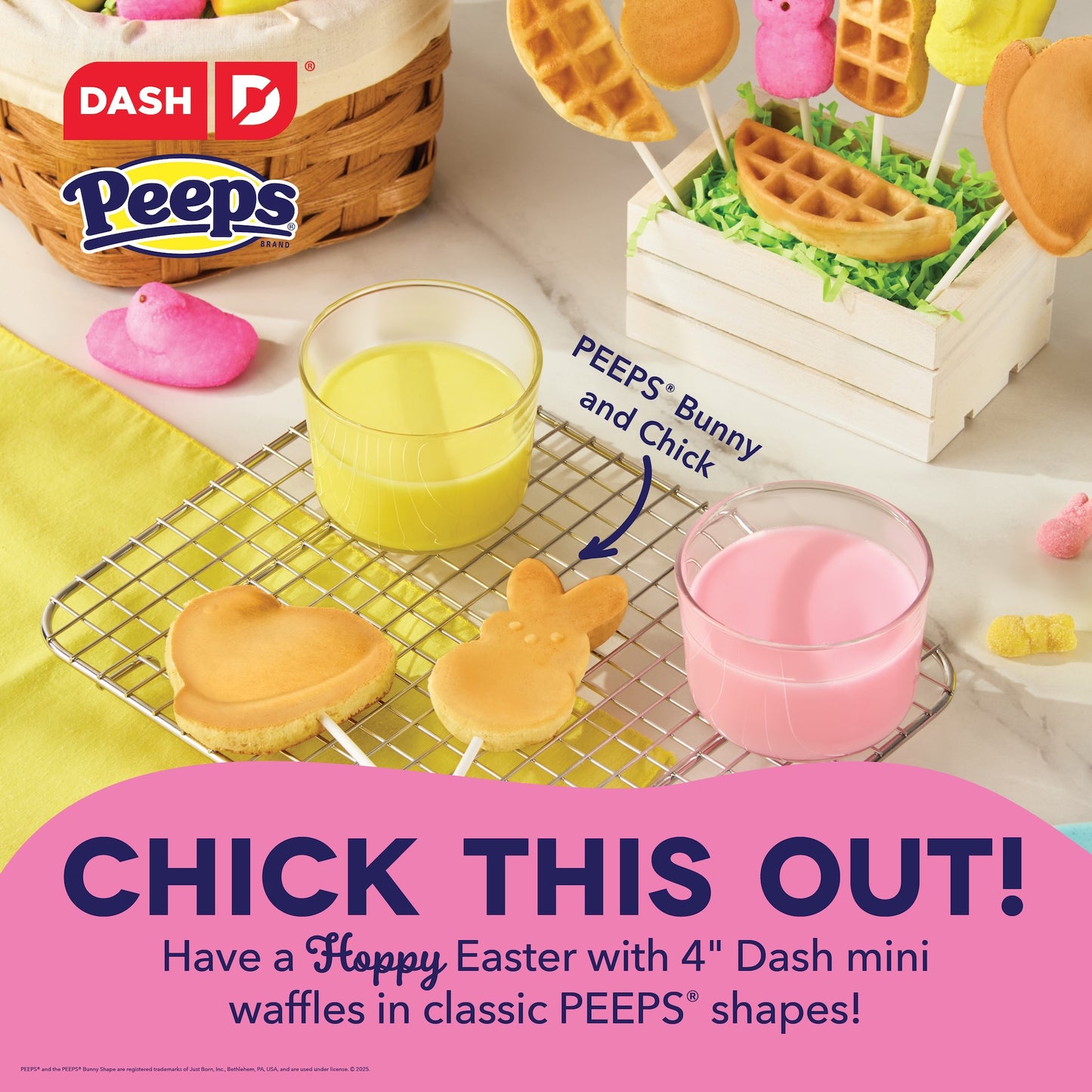 PEEPS® x Dash Mini Waffle Makers Dash