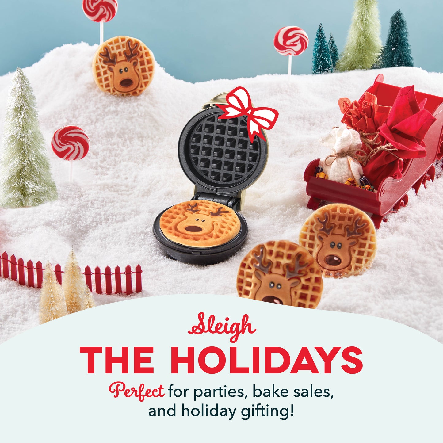 Reindeer Mini Waffle Maker mini makers Dash   