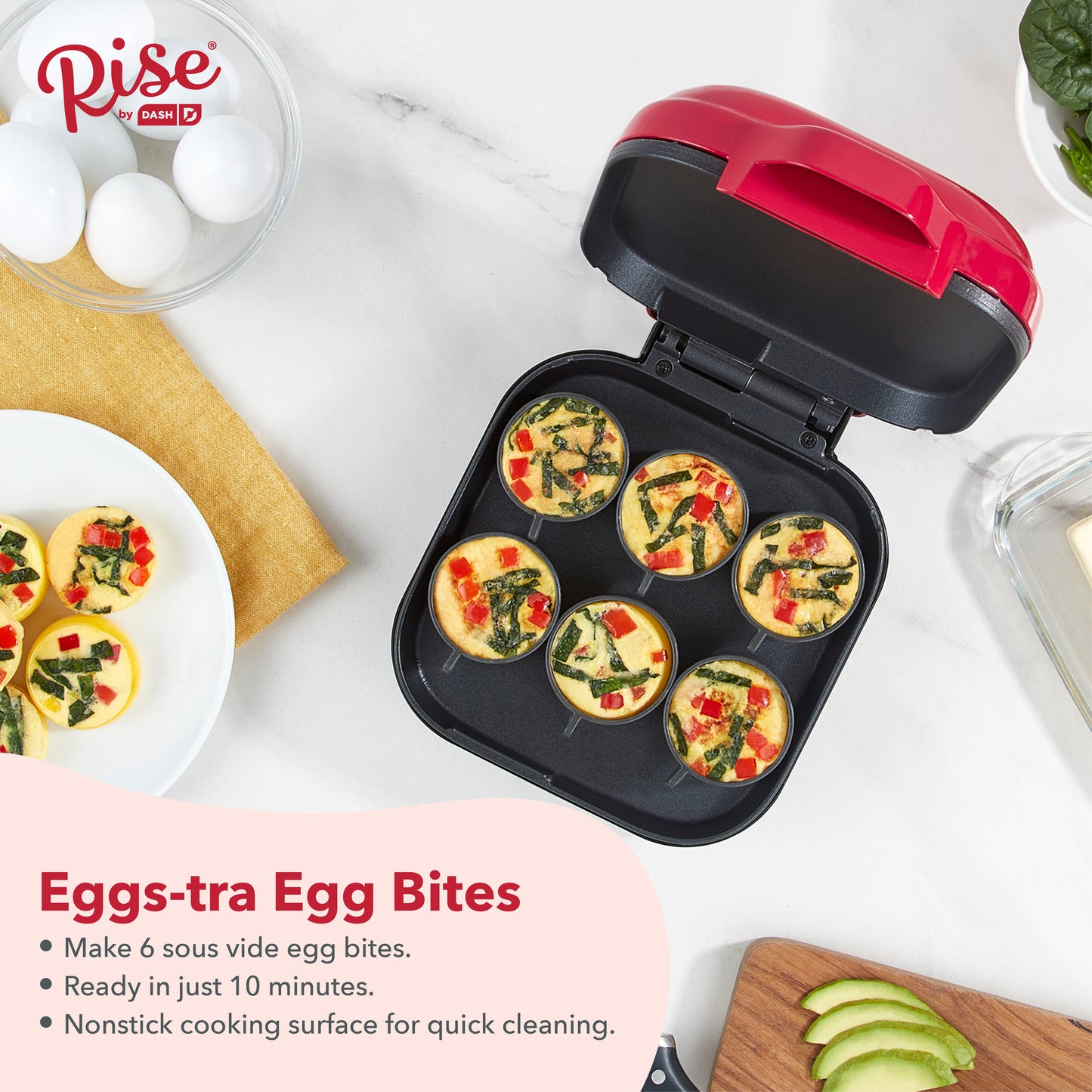 Rise by Dash Egg Bite Maker egg-cookers Rise by Dash   