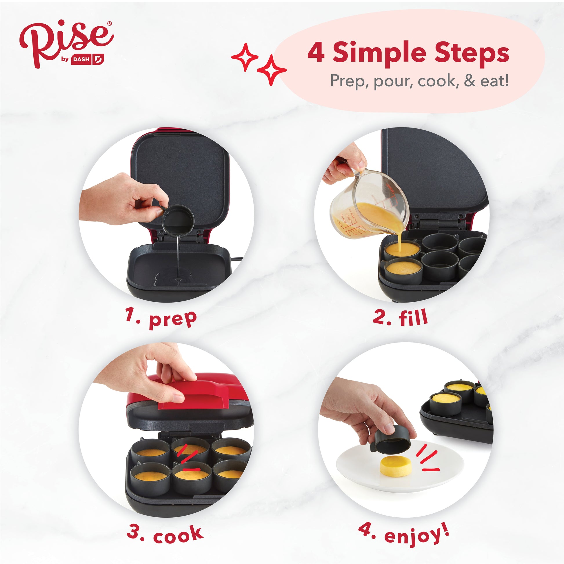 Rise by Dash Egg Bite Maker egg-cookers Rise by Dash   