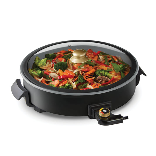 Ceramic Nonstick Family Size Skillet cookware Support Black  