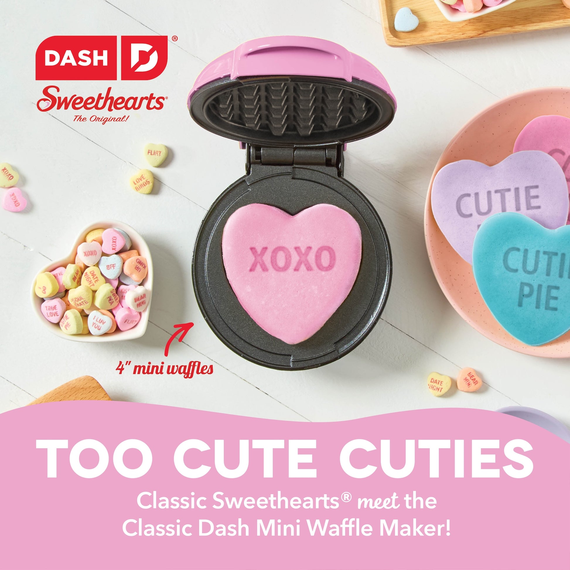 Dash x Sweethearts® Mini Waffle Maker mini makers Dash