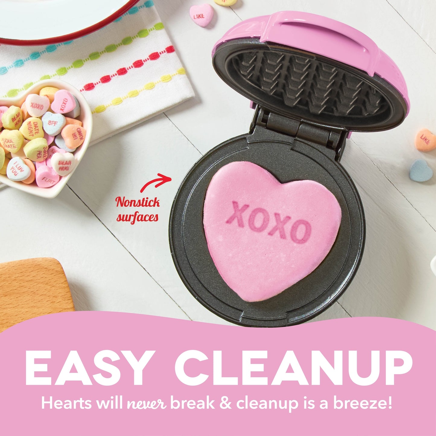 Dash x Sweethearts® Mini Waffle Maker mini makers Dash