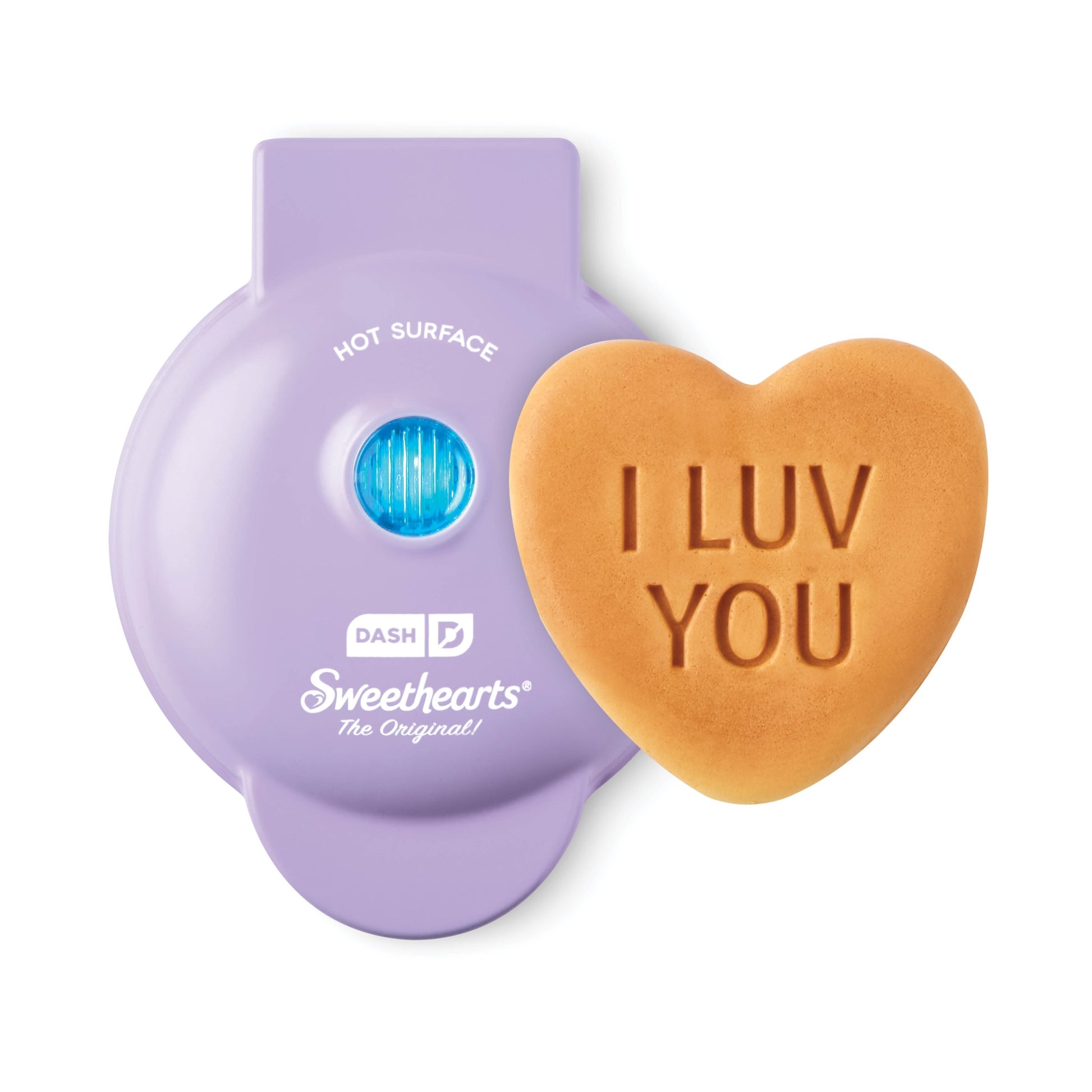 Dash x Sweethearts® Mini Waffle Maker mini makers Dash Purple Luv You