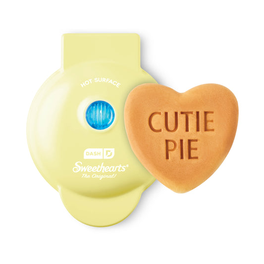 Sweethearts x Dash Mini Waffle Maker mini makers Dash Yellow Cutie Pie