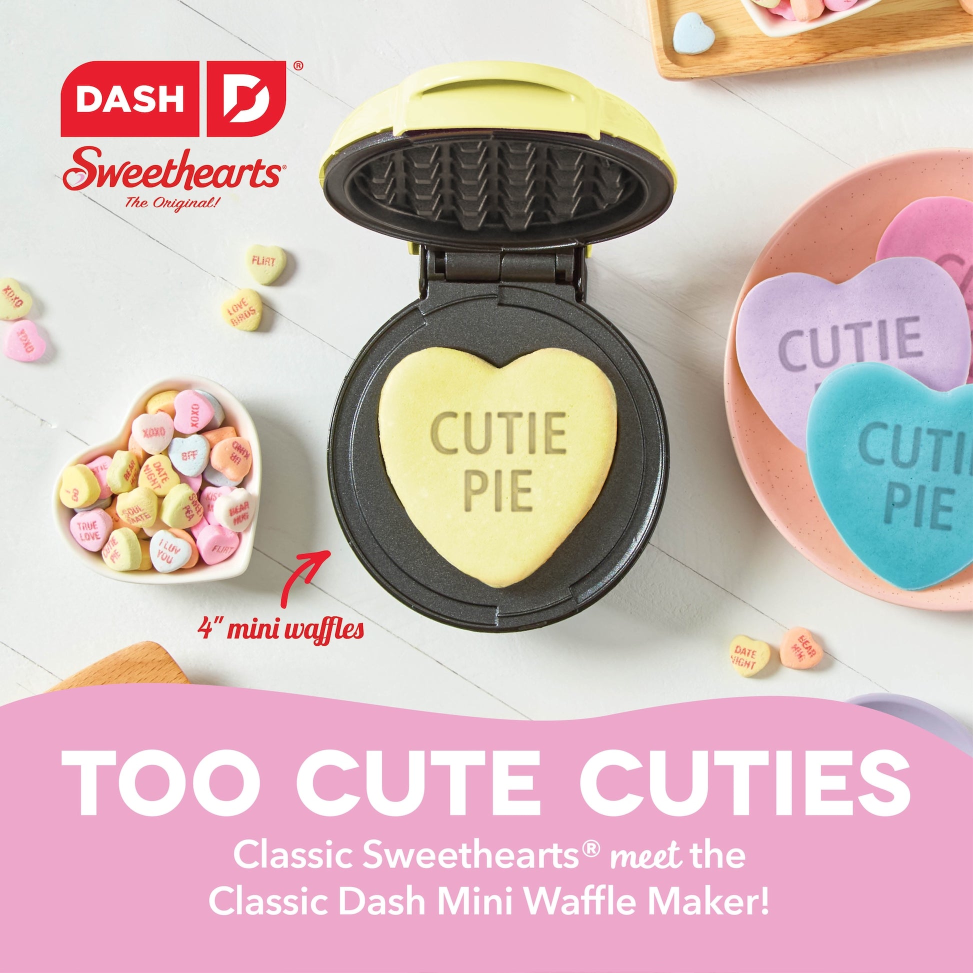 Dash x Sweethearts® Mini Waffle Maker mini makers Dash