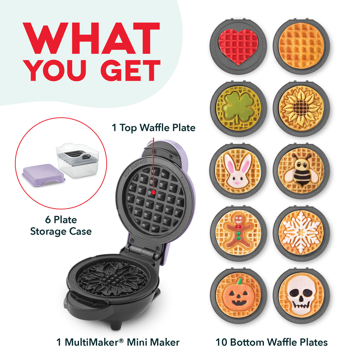 MultiMaker® Mini Maker All-Year Plate Bundle mini makers Dash