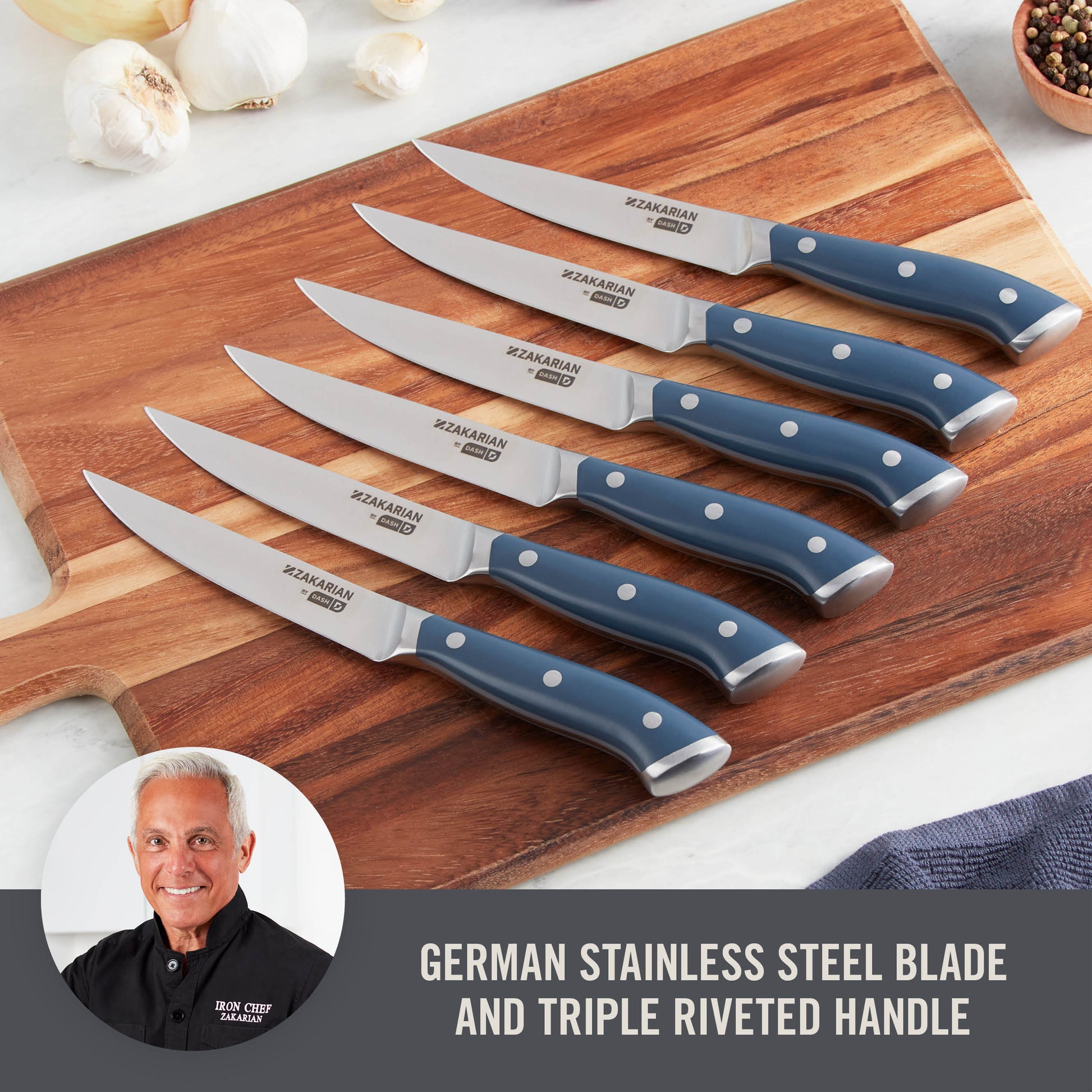 Zakarian by Dash 6 Piece Steak Knife Set Tools and Gadgets Zakarian by Dash   
