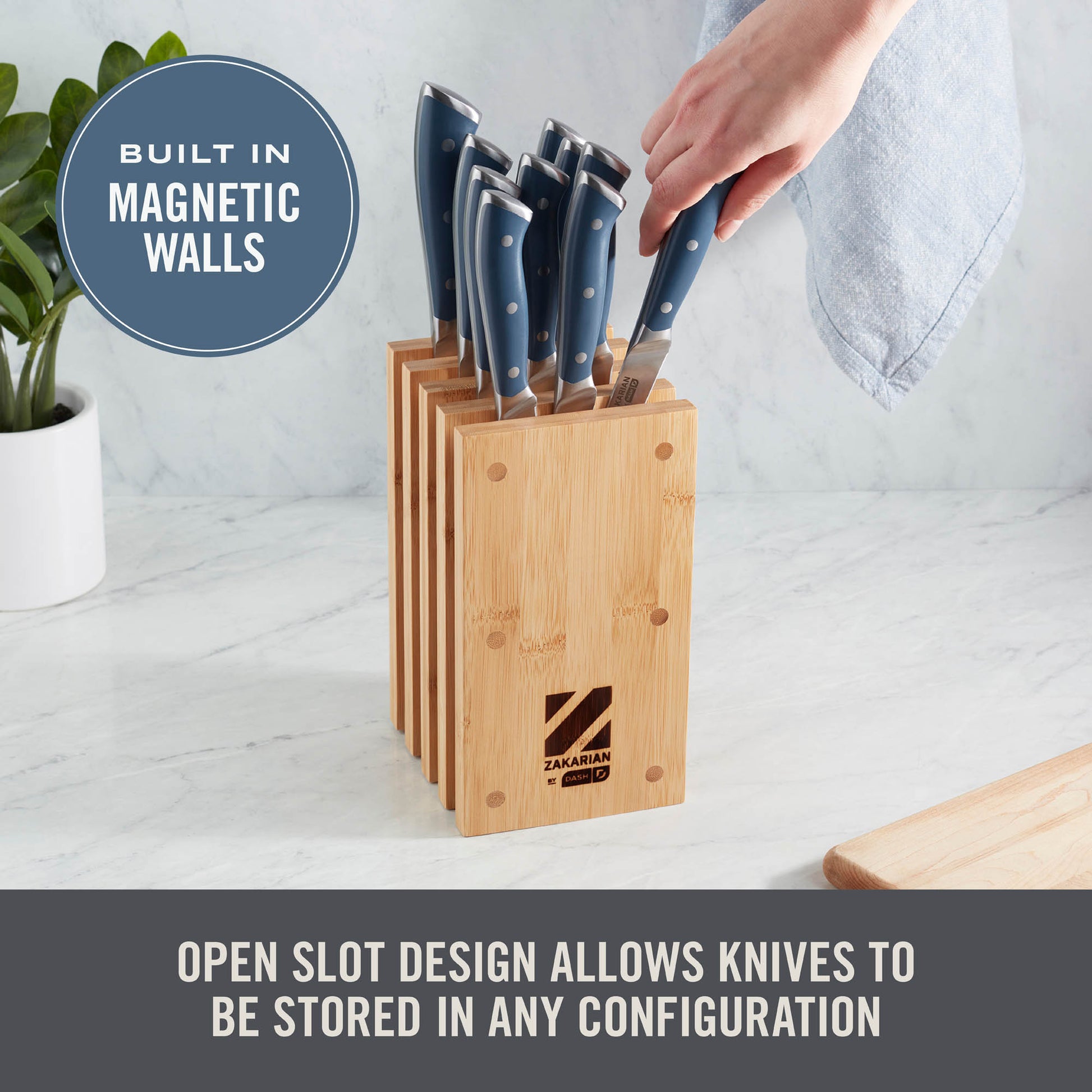Zakarian by Dash Magnetic Knife Block Tools and Gadgets Zakarian by Dash   