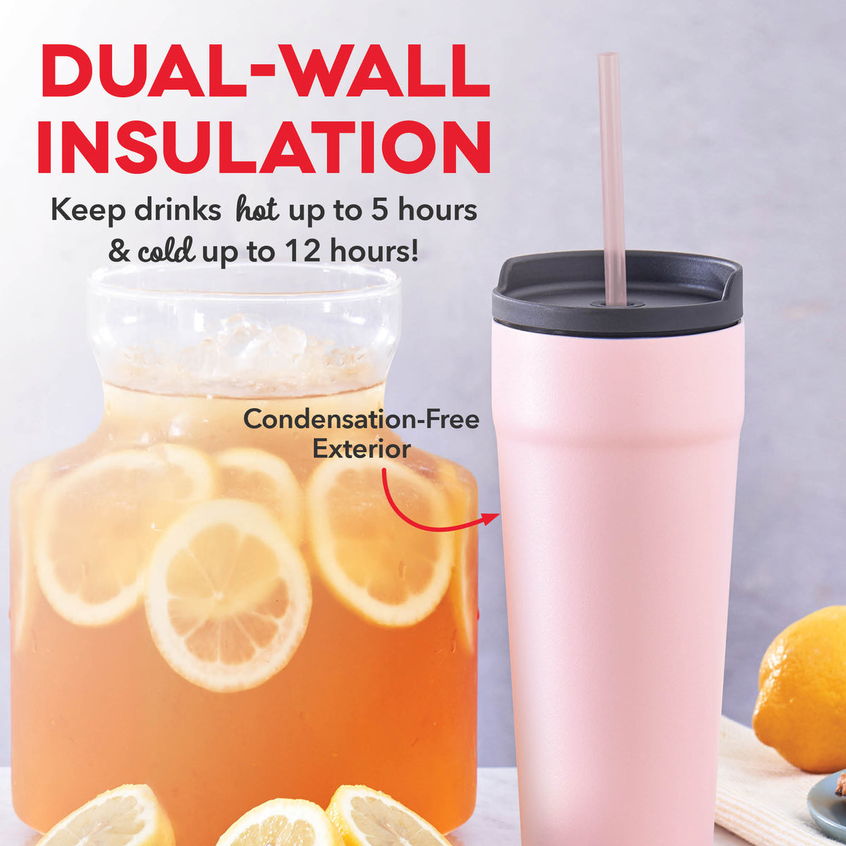 2-in-1 Spill-Proof Insulated Tumbler coffee-tea Dash