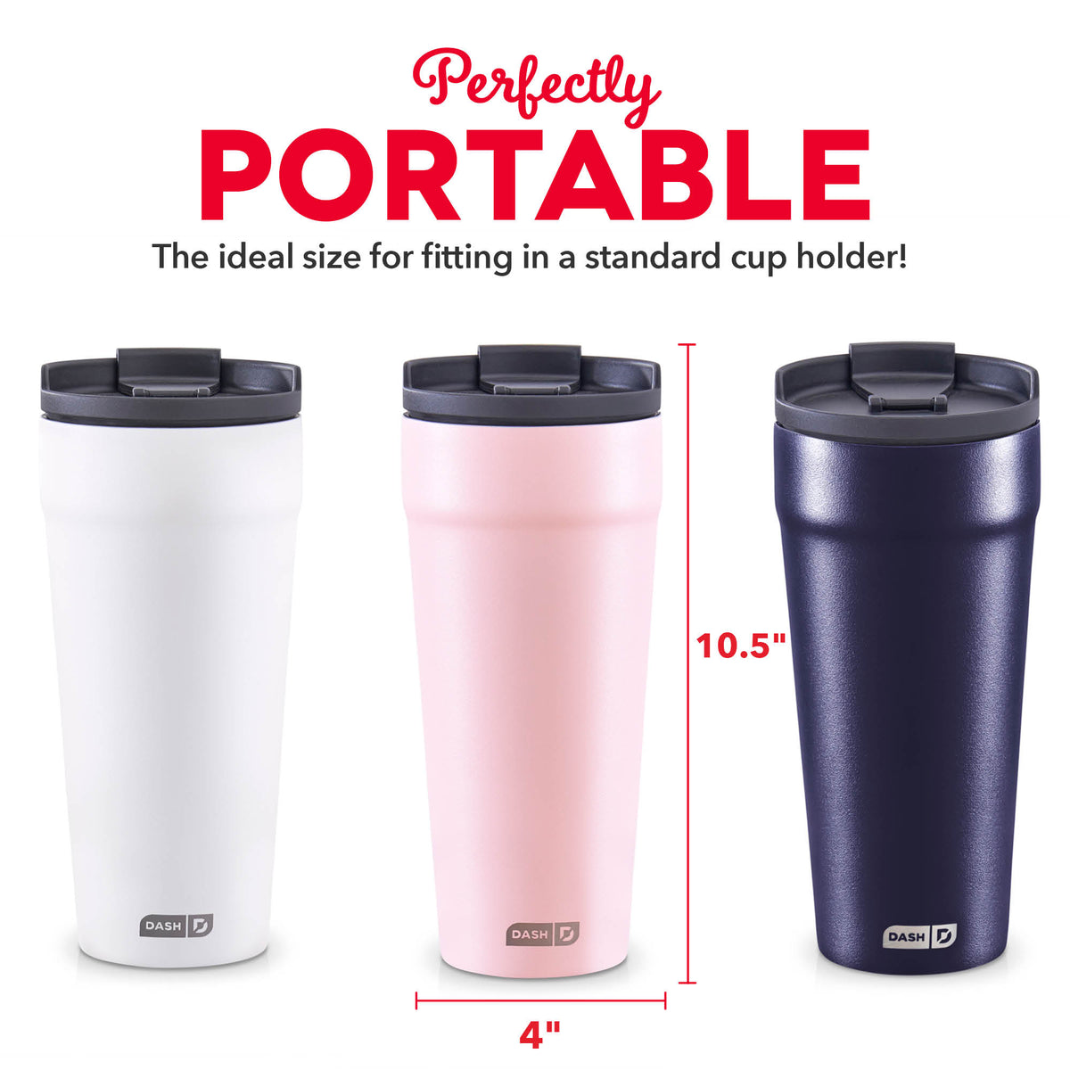 2-in-1 Spill-Proof Insulated Tumbler coffee-tea Dash