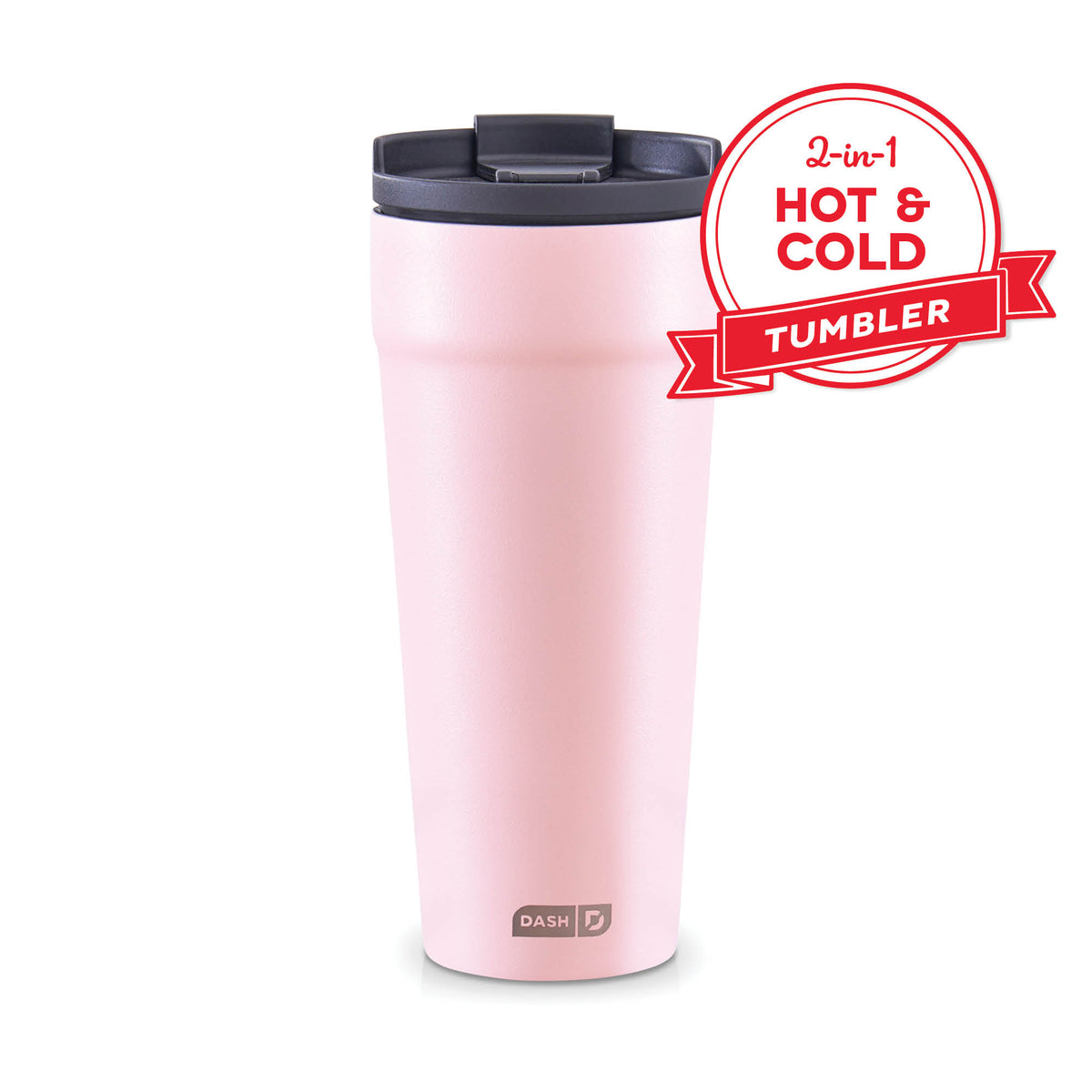 2-in-1 Spill-Proof Insulated Tumbler coffee-tea Dash Rose